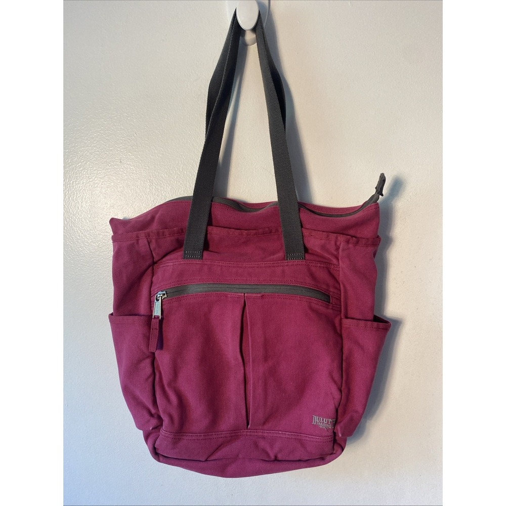 Duluth Trading Co Purple Canvas Travel Sling Bag Crossbody Purse Large 84703